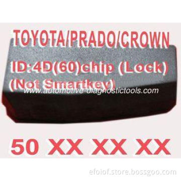 Toyota / Prado / Crown 4D60 Duplicable Chip 50xxx Car Key T